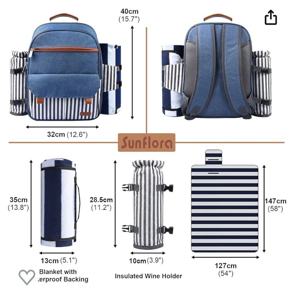 Sunflora Picnic Bag for 2 NWT - Picture 2 of 12